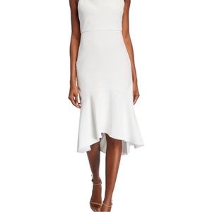 ALICE+OLIVIA Adrina       Cowl Neck, Spaghetti Strap, High-Low Midi Dress